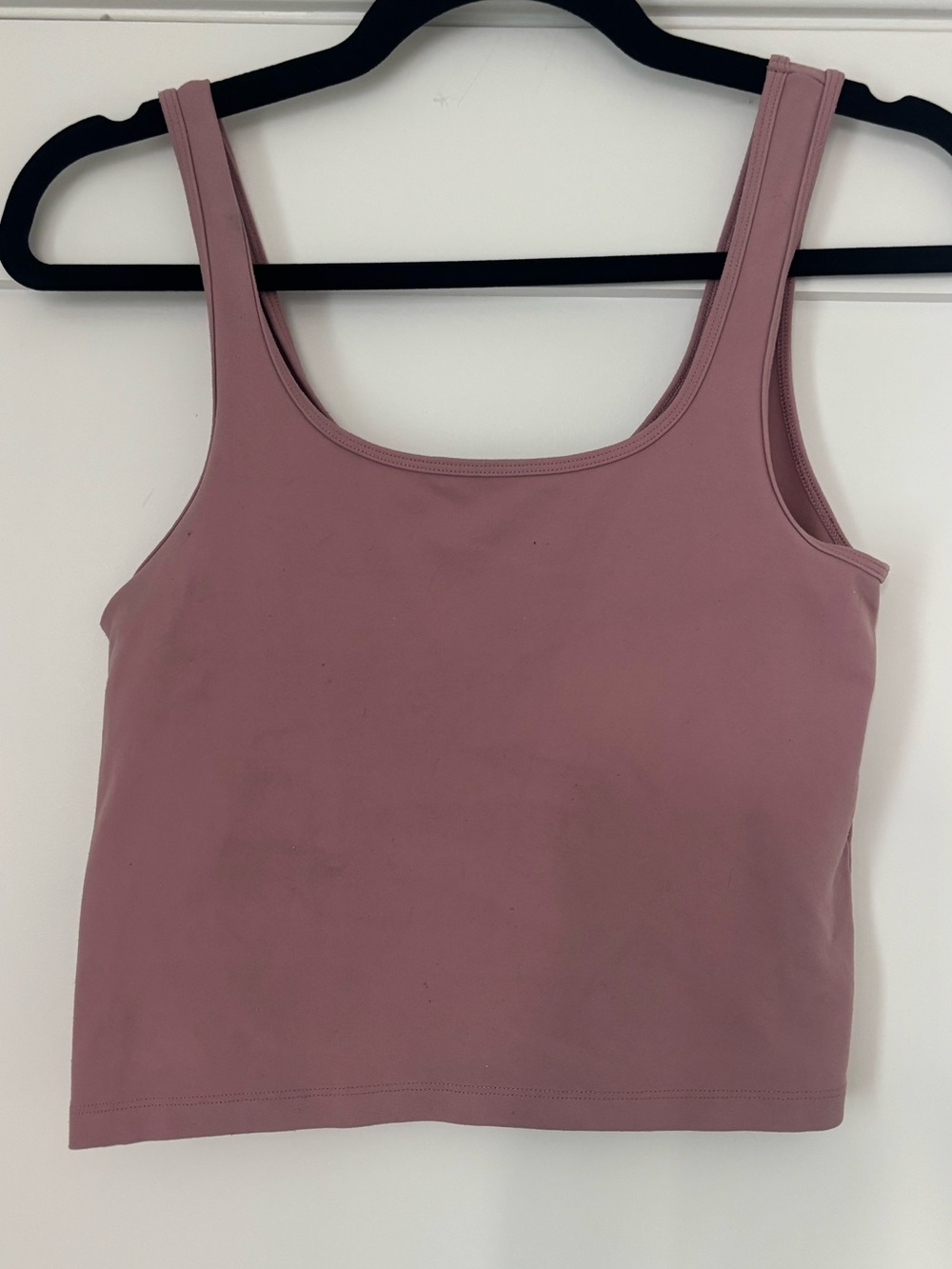 Abercrombie & Fitch Soft Stretch Mauve Square Neck Crop Tank Top Size S